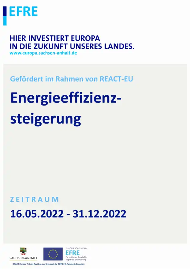 Wir steigern unsere Energieeffizienz am Standort Oranienbaum 